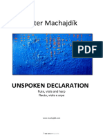 (Free Scores - Com) - Machajdik Peter Unspoken Declaration Pour Fla Alto Harpe 174340