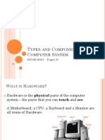 Types and Components of Computer System