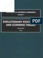 (Advances in Austrian Economics) R. Koppl - Evolutionary Psychology and Economic Theory, Volume 7 (Advances in Austrian Economics)-Emerald Group Publishing Limited (2005)