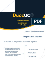 Mantenimiento Automotriz: Docente: Claudio Ormazábal Meneses