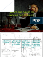 Sobre Que Fueron Los Trabajos de Lavoisier