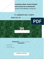 ESQUEMA de Cuaderno de CAMPO Proyectos IX Ciclo 2021