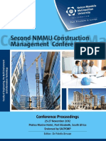 2012 Second Nmmu Construction Management Conference Proceedings 1