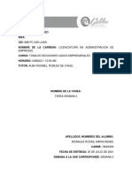 Toma de Decisiones Empresariales Tarea 2