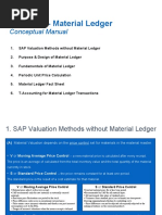 SAP 4.6C - Material Ledger: Conceptual Manual