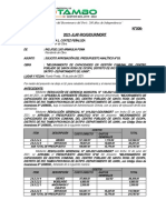 INFORME N°006 - Solicitud de Aprobación Del Analítico N°03