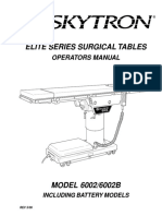 Skytron Elite 6002 Operating Table - User Manual