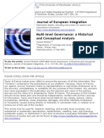 Multilevel Governance a Historical and C