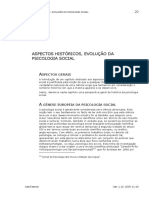 1_Aspectos Históricos, Evolução Da Psi Social