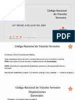 Presentacion Codigo Nacional de Transito Terrestre