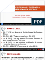 Diapositivas Gestion de Residuos Peligrosos y No Peligrosos en Covid 19