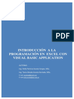 Introducción a La Programación en Excel Con VBA