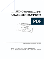 Land-Capability Classification: Agriculture Handbook No. 210