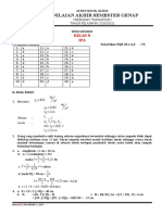 Kunci Ipa Kelas 8 Pas Genap 2021