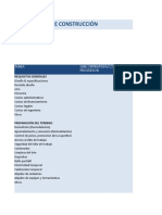 Construction Budget Template ES