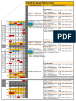 CALENDARIO ACADÉMICO 2021