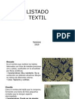 Listado Textil
