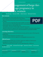 Review: Management of Large-For-Gestational-Age Pregnancy in Non-Diabetic Women