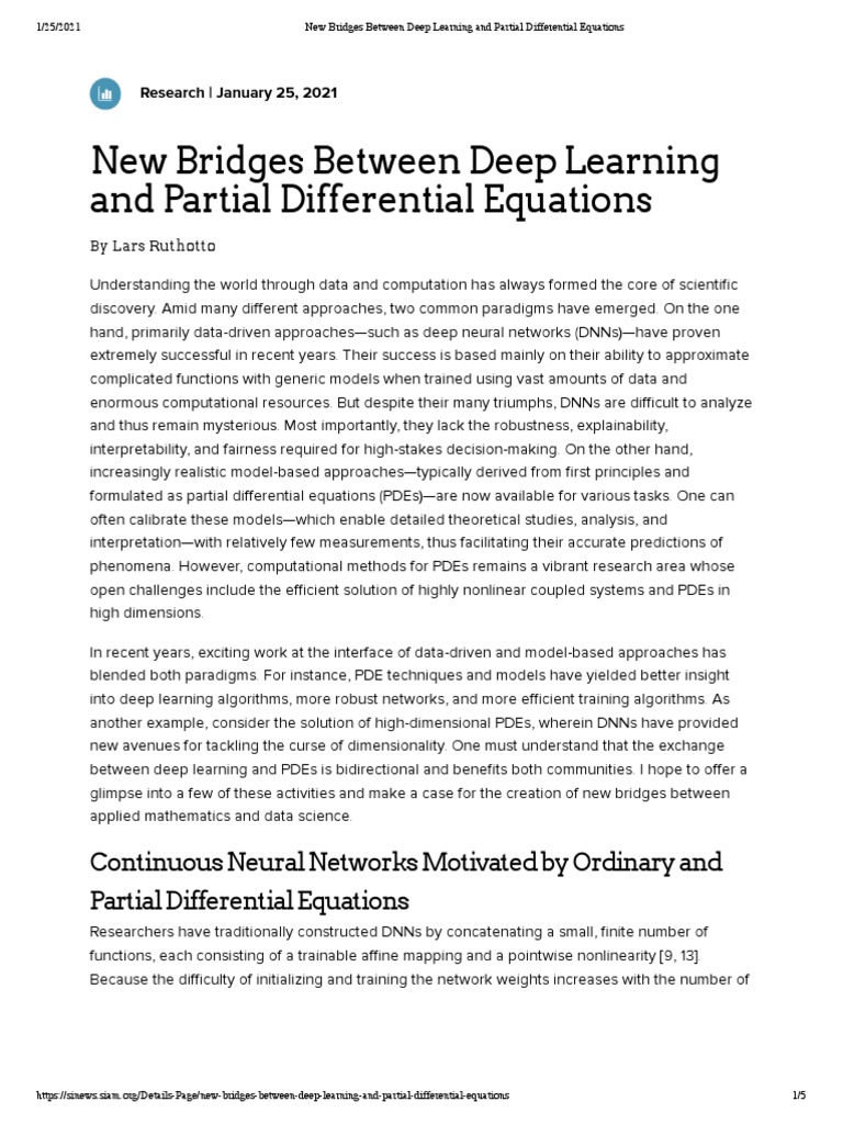 Deep Learning Meets PDEs: New Insights | PDF | Partial Differential ...
