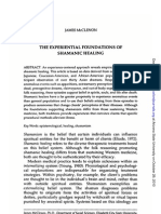 The Experiential Foundations of Shamanic Healing: Key Words: Epistemological, Healing, Shamanism