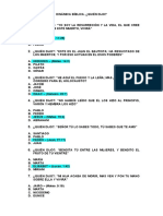 Quién dijo dinámica bíblica con 14 preguntas y respuestas