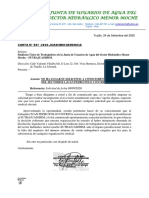 Carta #097 Sindicato - No Ha Lugar Su Solicitud