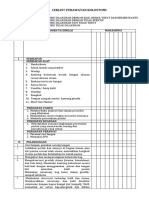 Ceklist Perawatan Kolostomi