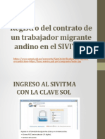 Registro Del Contrato de Un Trabajador Migrante Andino