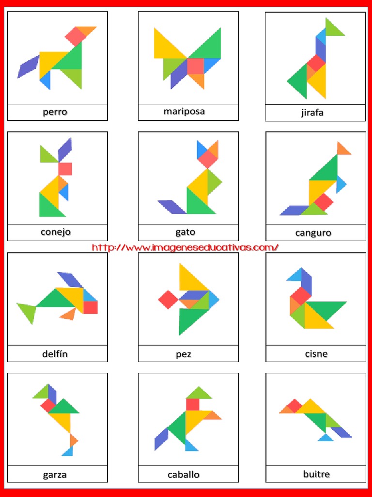 Tangram Figuras para Imprimir Parte4 PDF