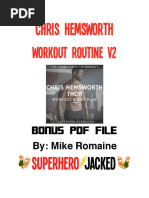 Chris Hemsworth Workout PDF