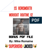 Chris Hemsworth Workout PDF