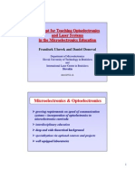 Concept For Teaching Optoelectronics and Laser Systems in The Microelectronics Education