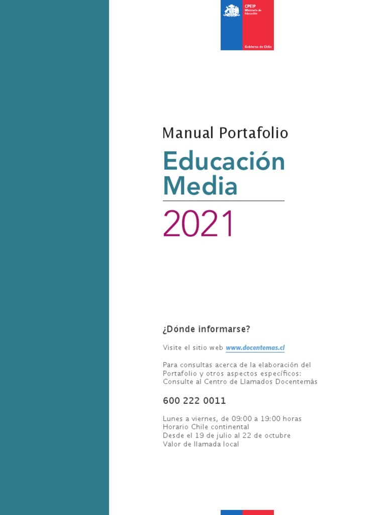 Manual para Elaborar Portafolio Docente | PDF | Evaluación | Plan de ...