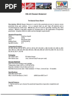 DR-60 Cleaner-Remover: Technical Data Sheet