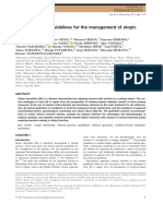 Clinical Practice Guidelines For The Management of Atopic Dermatitis 2018