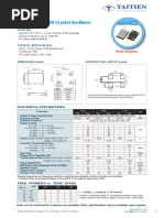 7.0 X 5.0 MM SMD Crystal Oscillator: OC Type