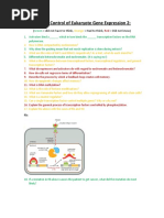 Control of Eukaryote Gene Expression 