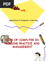 Application of Computer in Nursing