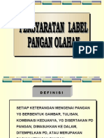 Label Pangan Olahan New