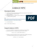 Carga de Los Datos en HDFS