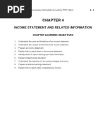 Income Statement and Related Information: Chapter Learning Objectives