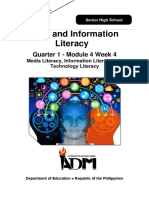 Media and Information Literacy: Quarter 1 - Module 4 Week 4