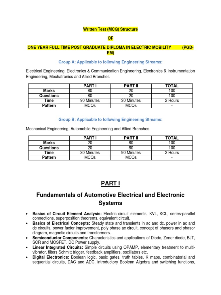 Fundamentals of Automotive Electrical and Electronic Systems PDF