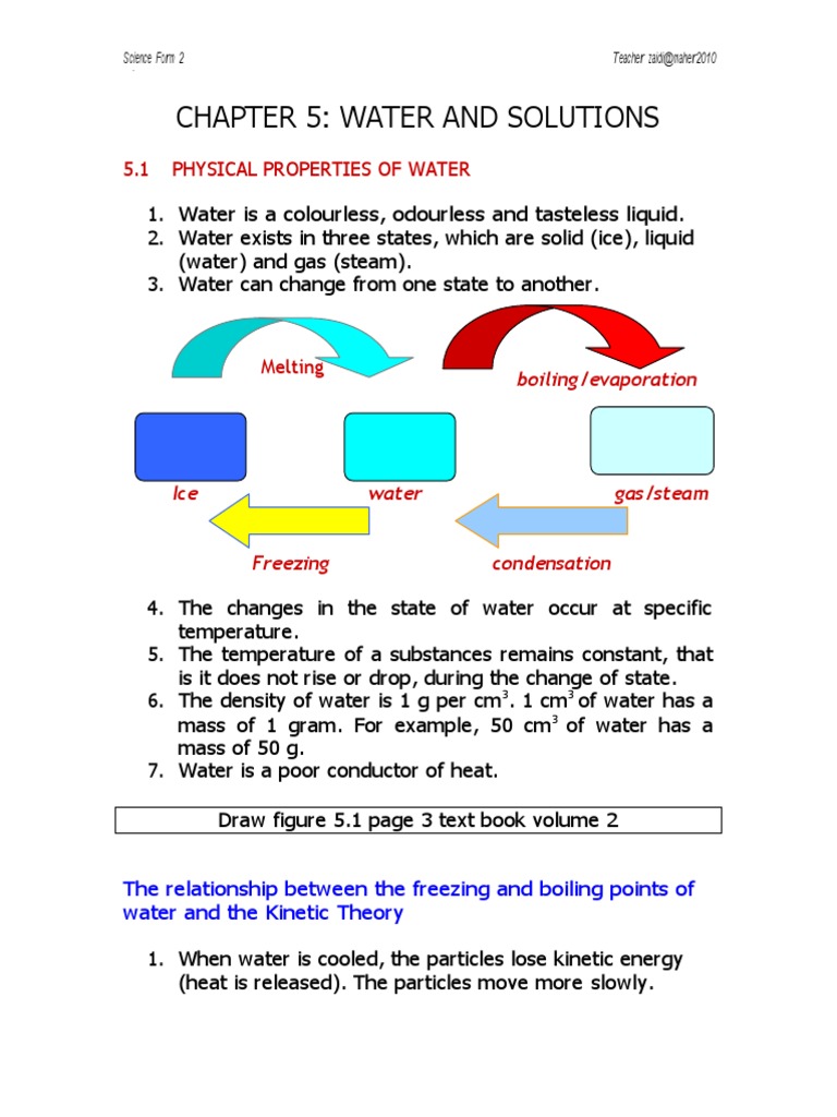 Science Form 2 Notes | PDF | Solubility | Solution