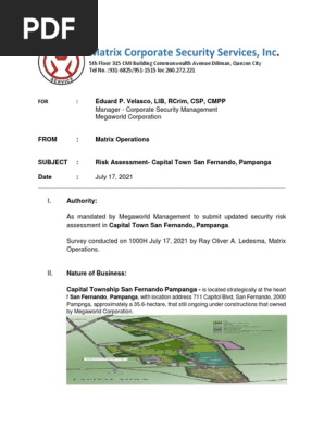 Security Risk Assessment Report