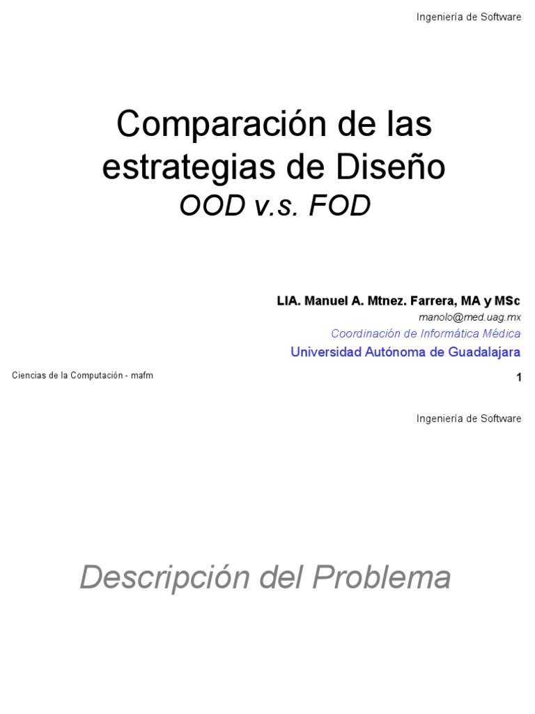OODvs FOD | PDF | Ingeniería de software | Software