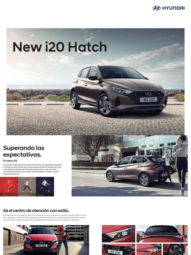 Hyundai Brochure New I20 Hatch 2021 | PDF | Diodo emisor de luz ...