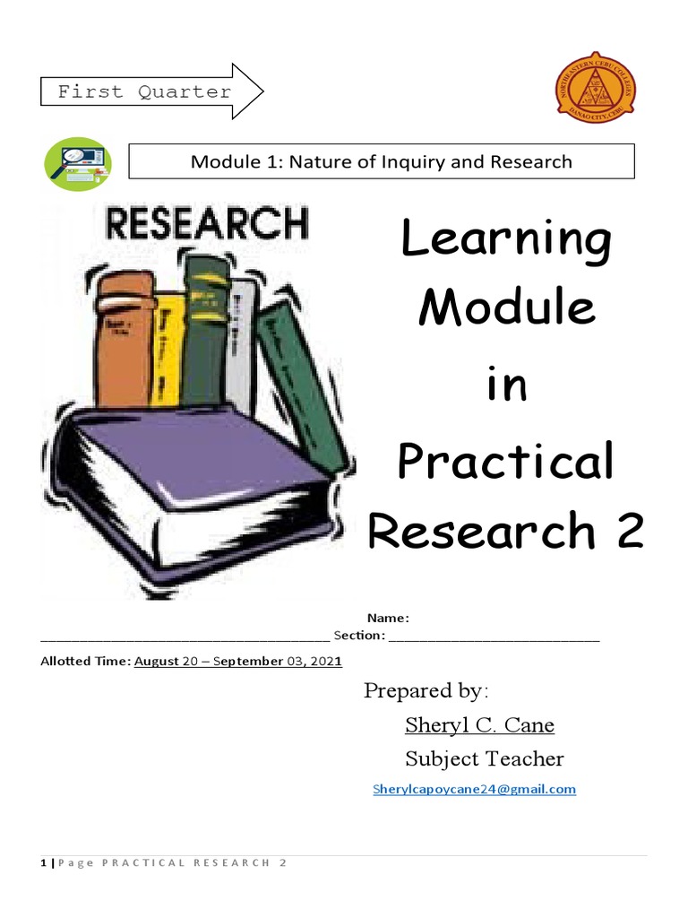 Q1-Module 1 (Practical Research 2) | PDF | Statistics | Level Of ...