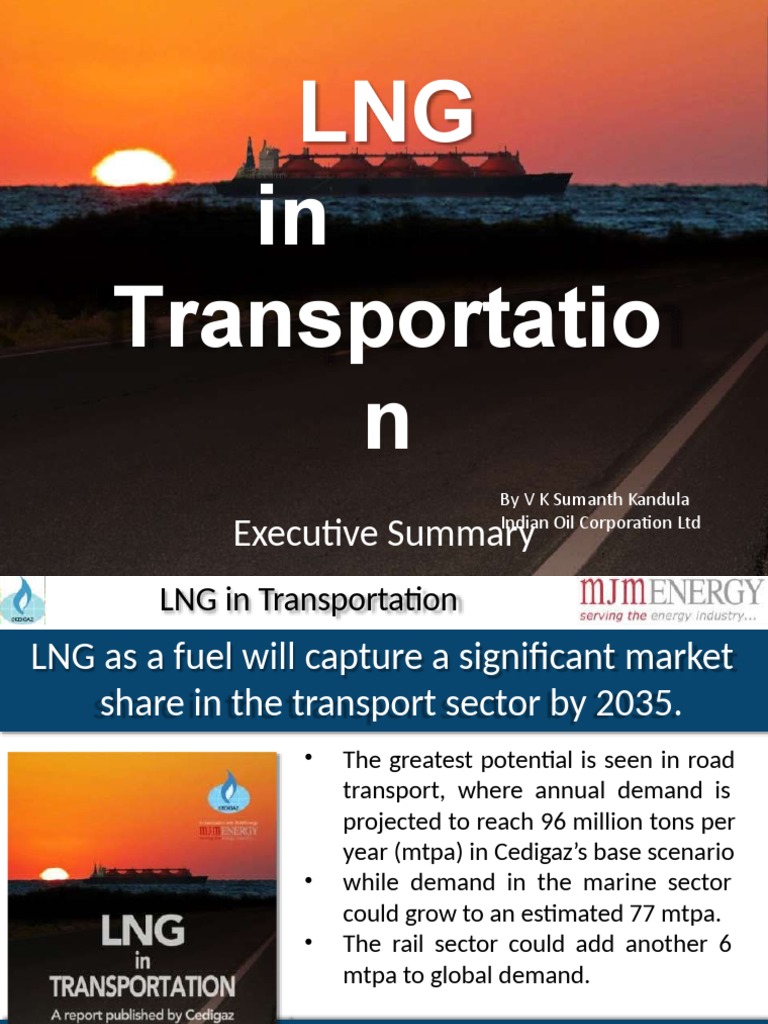 Future of LNG in Transportation Sector | PDF | Liquefied Natural Gas ...