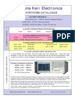 Wayne Kerr Electronics Catalogue Features Precision Impedance Analyzers